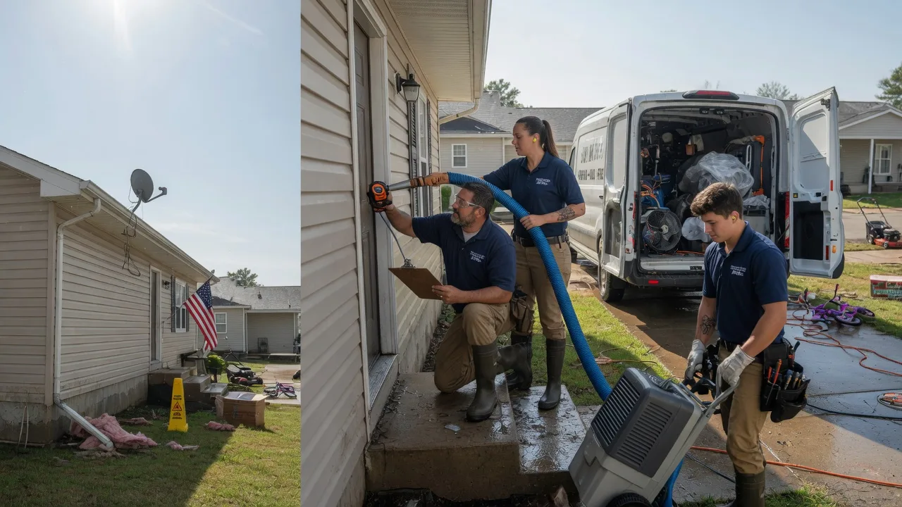 Ceiling Water Damage Restoration in Arnold, KS near me